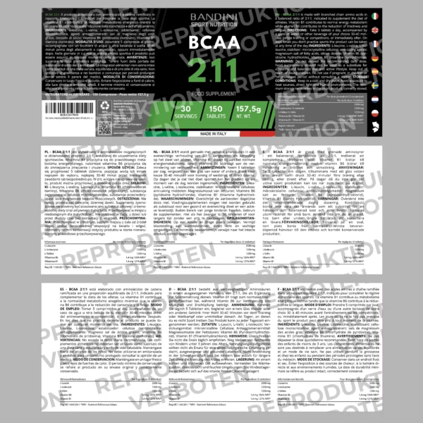 BCAA 2 1 1-Nahrungsergänzungsmittel