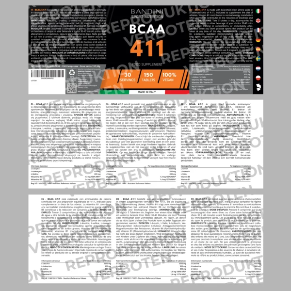 BCAA 4 1 1 150-Nahrungsergänzungsmittel