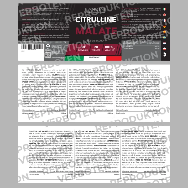 Citrullinmalat-Nahrungsergänzungsmittel