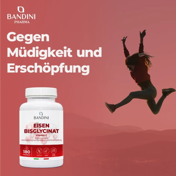 Eisenbisglycinat - 180 Kapseln – Bild 2
