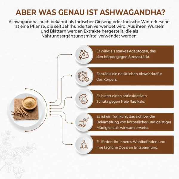 Ashwagandha - 180 Tabletten – Bild 4