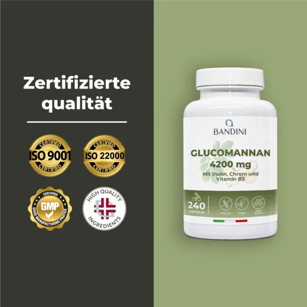 Glucomannan - 240 Kapseln – Bild 6
