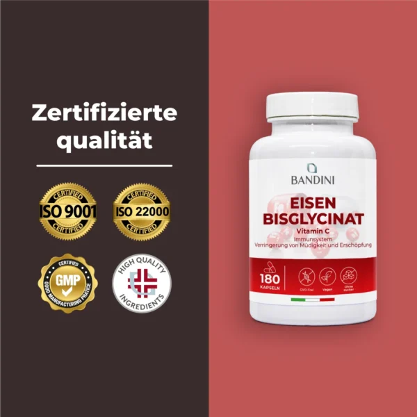 Eisenbisglycinat - 180 Kapseln – Bild 6