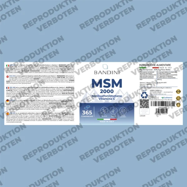MSM Methylsulfonylmethan- 365 Tabletten – Bild 5