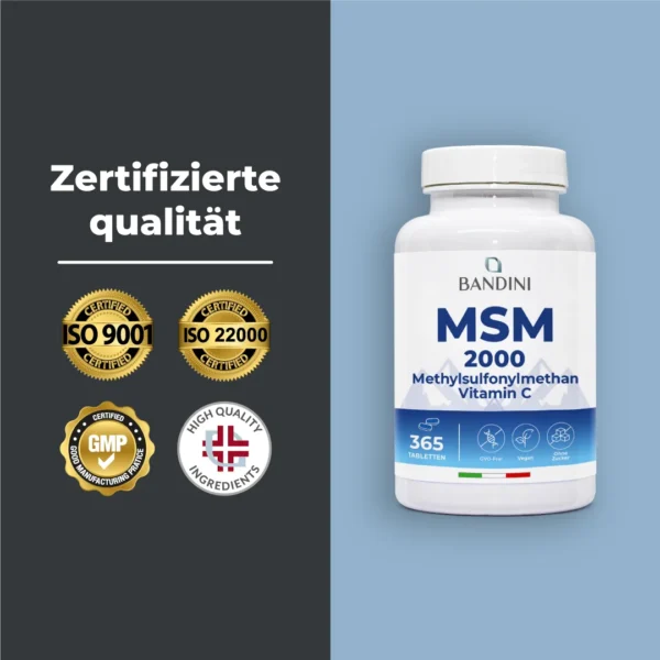 MSM Methylsulfonylmethan- 365 Tabletten – Bild 6
