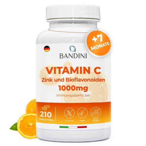 Vitamin C + Zink – 210 Tabletten