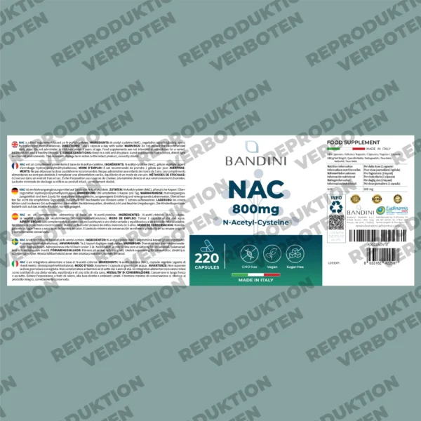 NAC N-Acetylcystein-Nahrungsergänzungsmittel