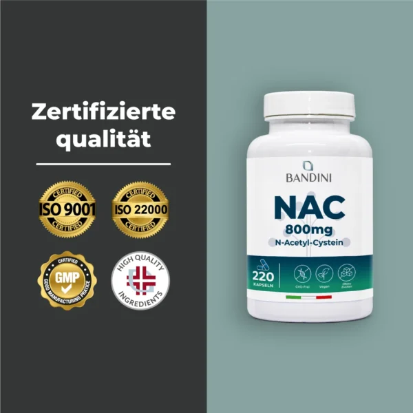 NAC N-Acetylcystein-Nahrungsergänzungsmittel