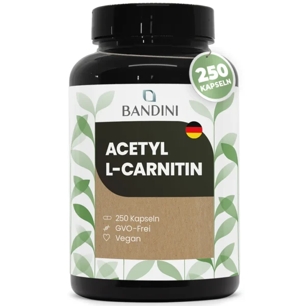 Acetyl-L-Carnitin (Blüten) – 250 Kapseln