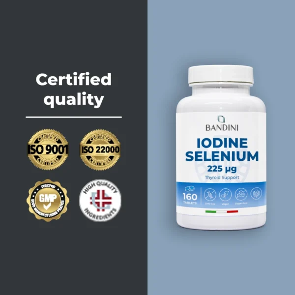 Iode Selenium 225 mcg 160 compresse