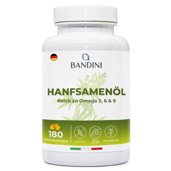 Hanföl – 180 Weichkapseln