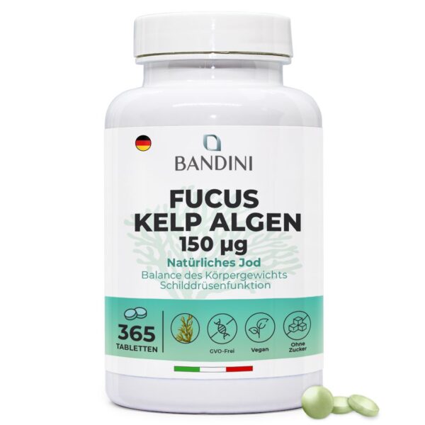 Fucus Kelp Algae 150mcg – 365 Tabletten