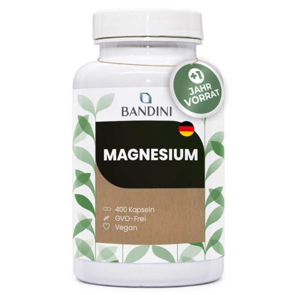 Magnesium (Blüten) – 400 Kapseln