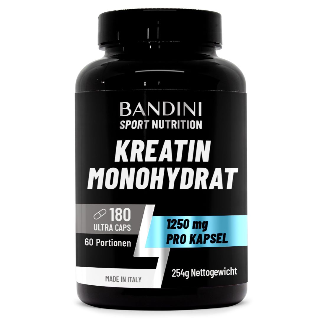 Kreatin Monohydrat – 180 Kapseln
