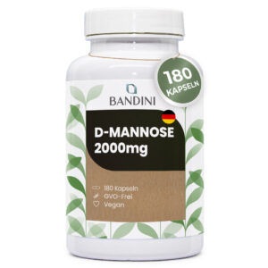 D Mannose Blüten 180 Kapseln BANDINI main
