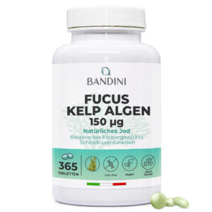 Fucus Kelp Algae 150mcg 365 Tabletten BANDINI main