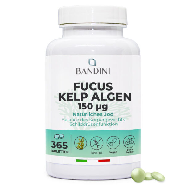 Fucus Kelp Algae 150mcg – 365 Tabletten