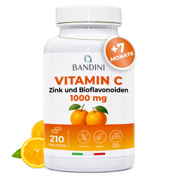 Vitamin C + Zink – 210 Tabletten