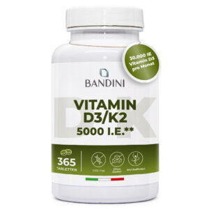 Vitamin D3 K2 5000 IE 365 Tabletten BANDINI main